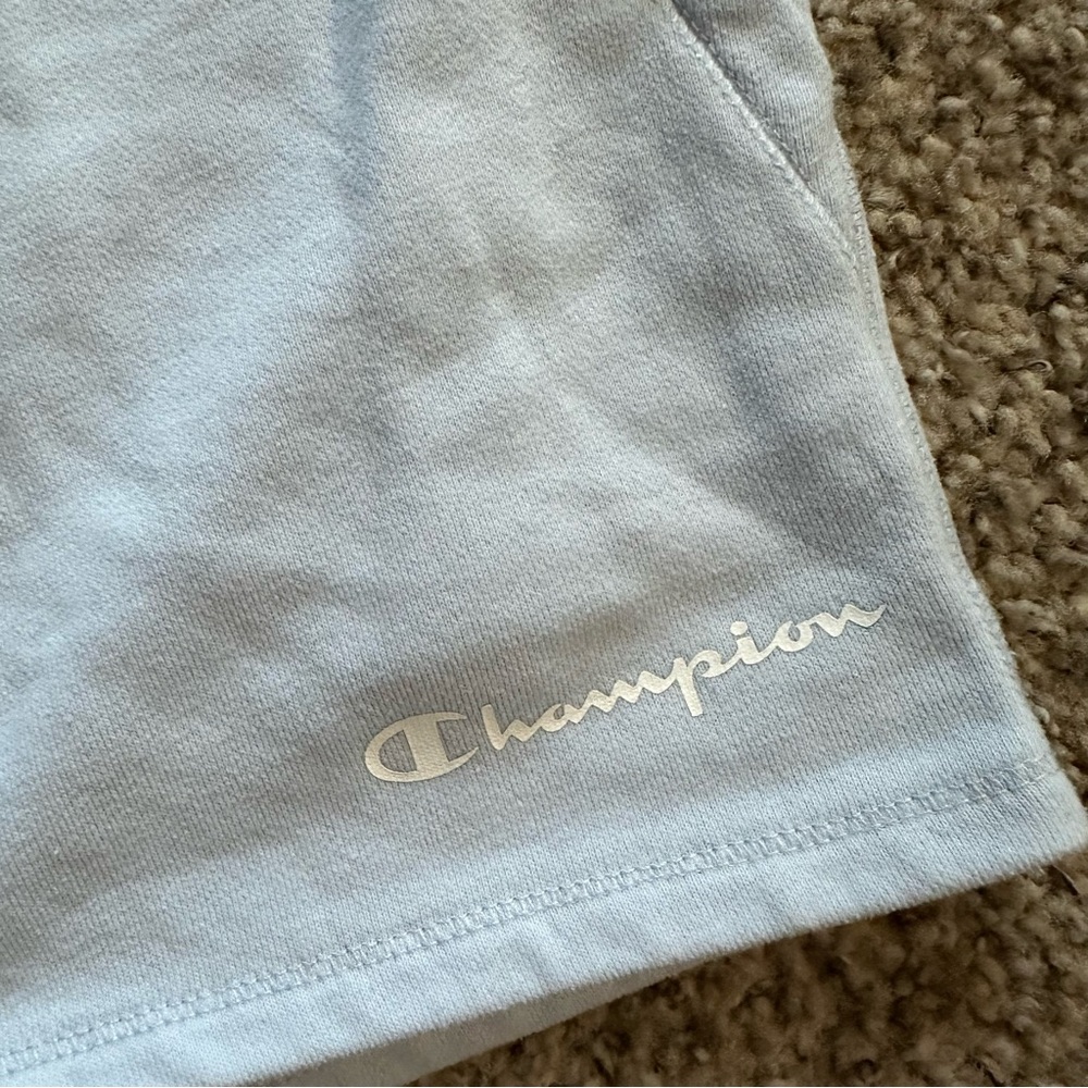 Champion Women's Sweat shorts in Light Blue - Picture 3 of 6